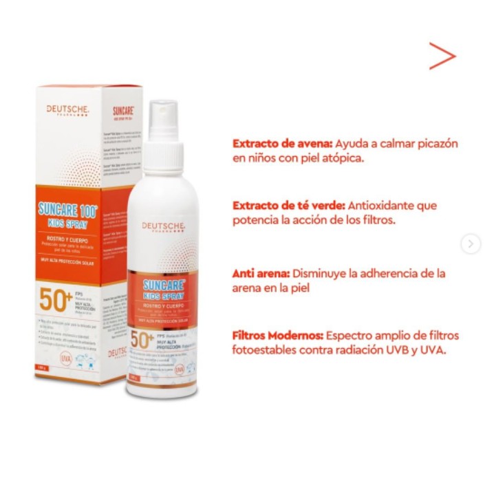 Suncare 100  Kids Spray  180 Ml